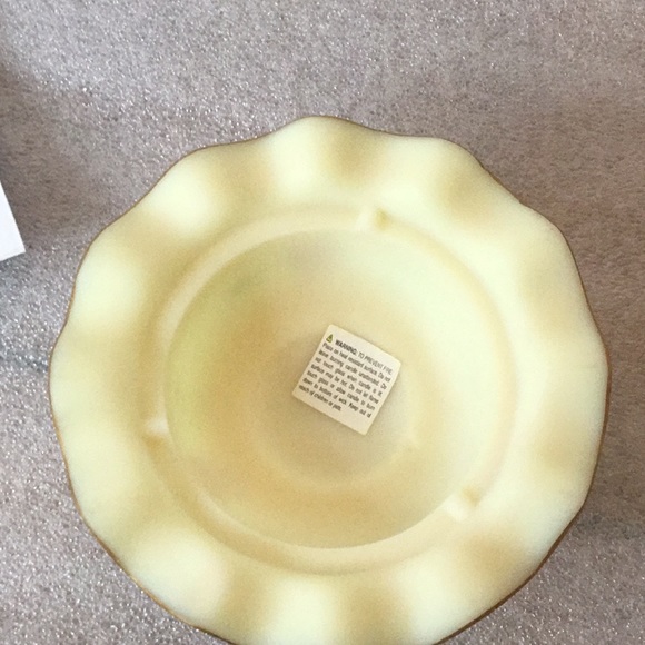 Fenton Pink Burmese Hand Painted Fairy Lamp Signed - Picture 7 of 7